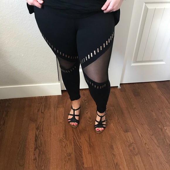 torrid Pants - Torrid front mesh thigh panels leggings